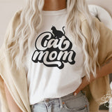 Cat Mom Groovy Shirt