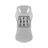 LFT. HVY. SHT. Ladies Racerback Tank Top