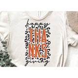 Leopard Happy Thanksgiving Shirts
