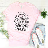 Sunrise Sunburn Sunset Repeat Shirt